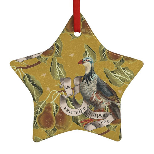 Christmas ornament star shape, Handmade in UK