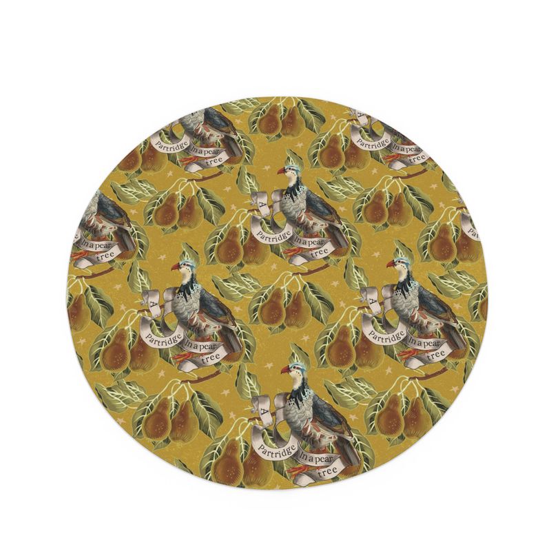 Tablecloth Exclusive Christmas design A Partridge in a Pear Tree